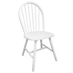 Pack de 2 sillas de comedor Calama madera de caucho blanco 94x46,5x52 cm