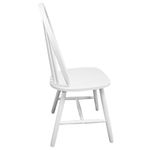 Pack de 2 sillas de comedor Calama madera de caucho blanco 94x46,5x52 cm