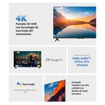 Televisor Smart TV Xiaomi Mi TV A 50 2025 4K UHD LED 50’’ Google TV F negro