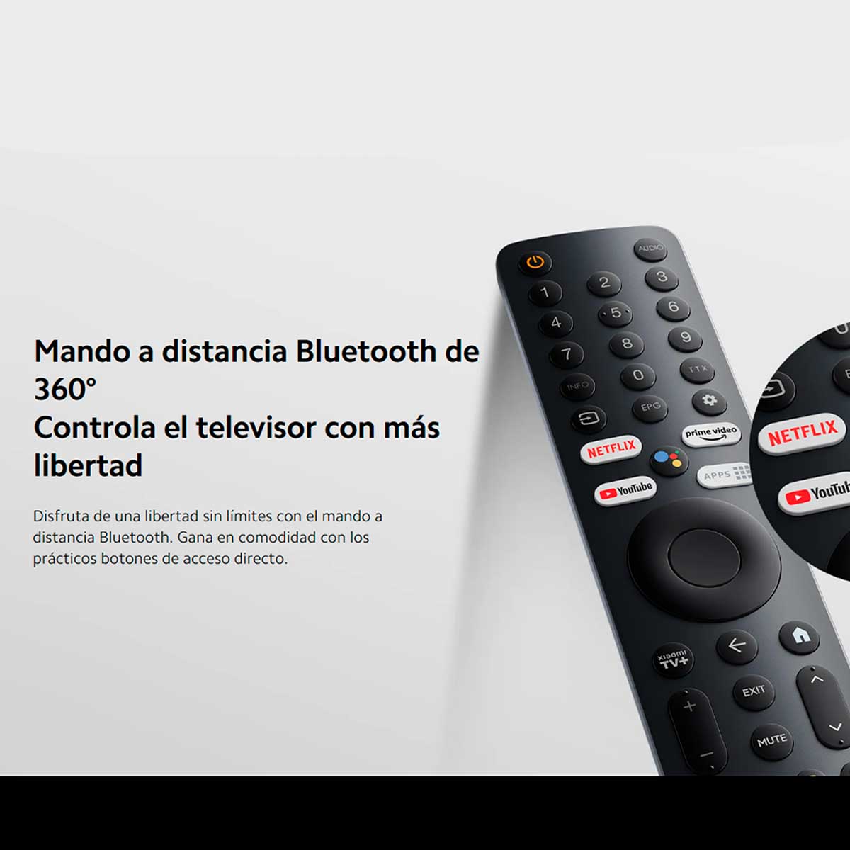 Televisor Smart TV Xiaomi Mi TV A 50 2025 4K UHD LED 50’’ Google TV F negro