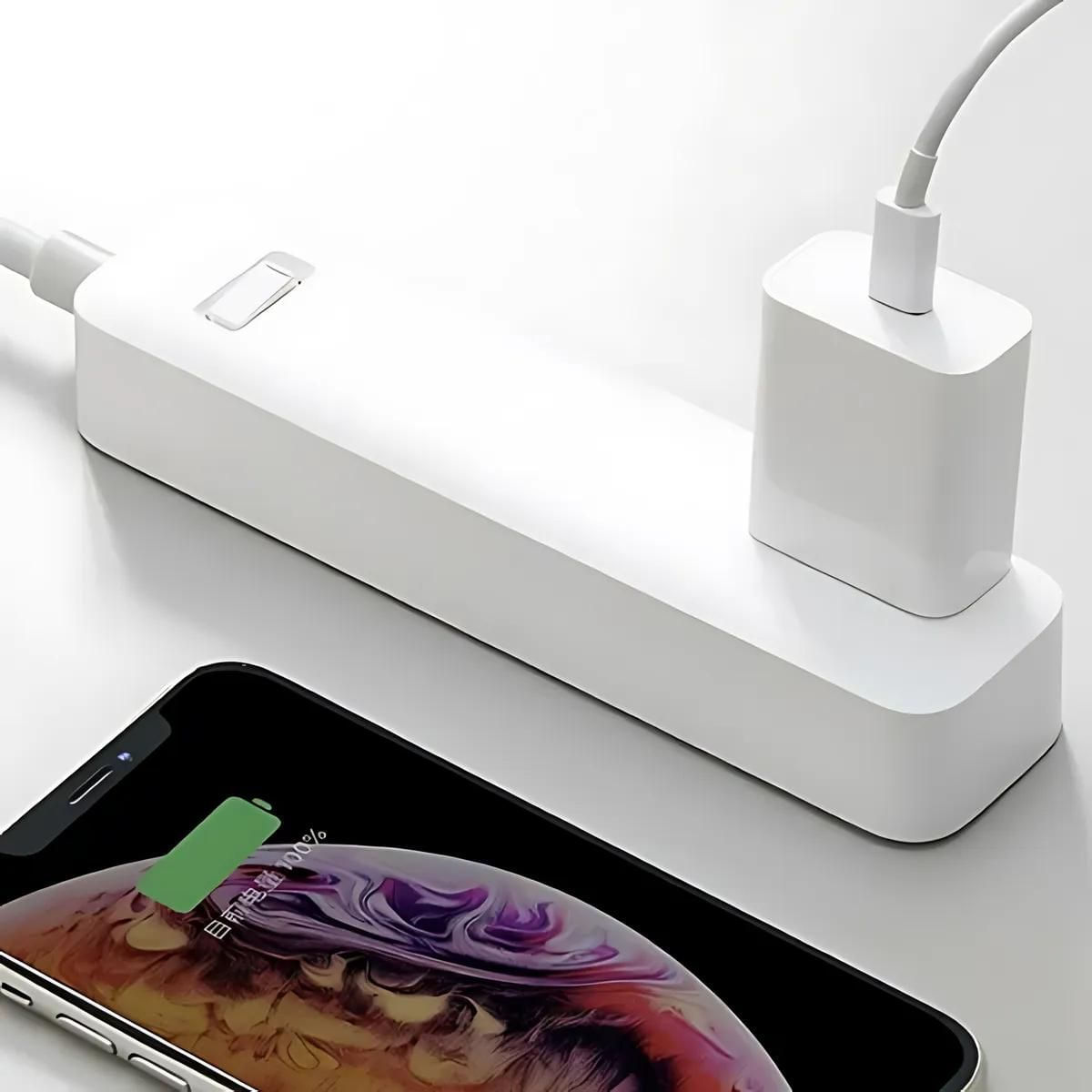 Cargador-para-movil-Xiaomi-Mi-20W-tipo-C-blanco-regleta