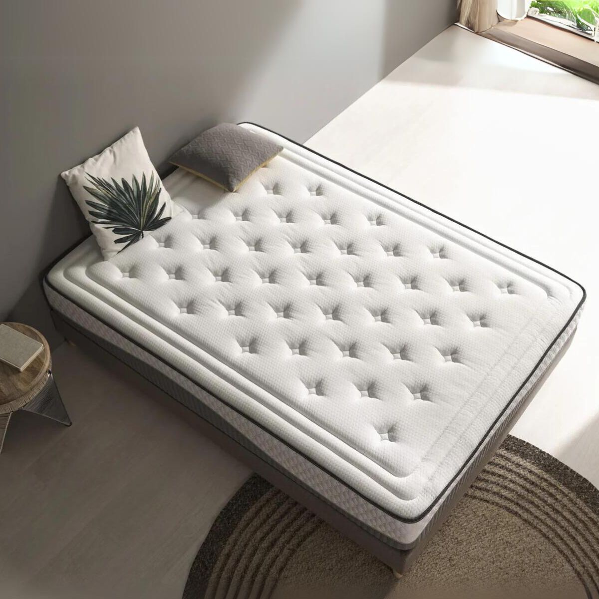 Colchon-viscoelastico-Clean-Plus-nucleo-HR-alta-densidad-blanco-28-cm