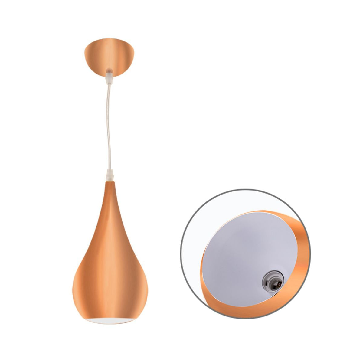 Lampara-de-techo-Gaio-Lumit-40W-altura-regulable-cobre-Ø16-cm