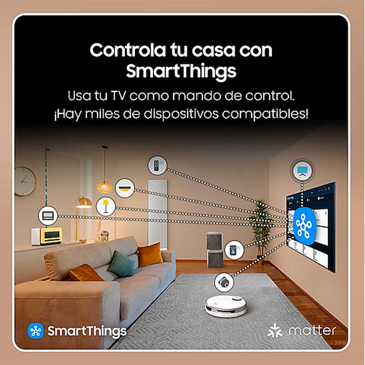 Televisor Smart TV Samsung TU50DU7105 4K UHD LED 50’’ Tizen G negro