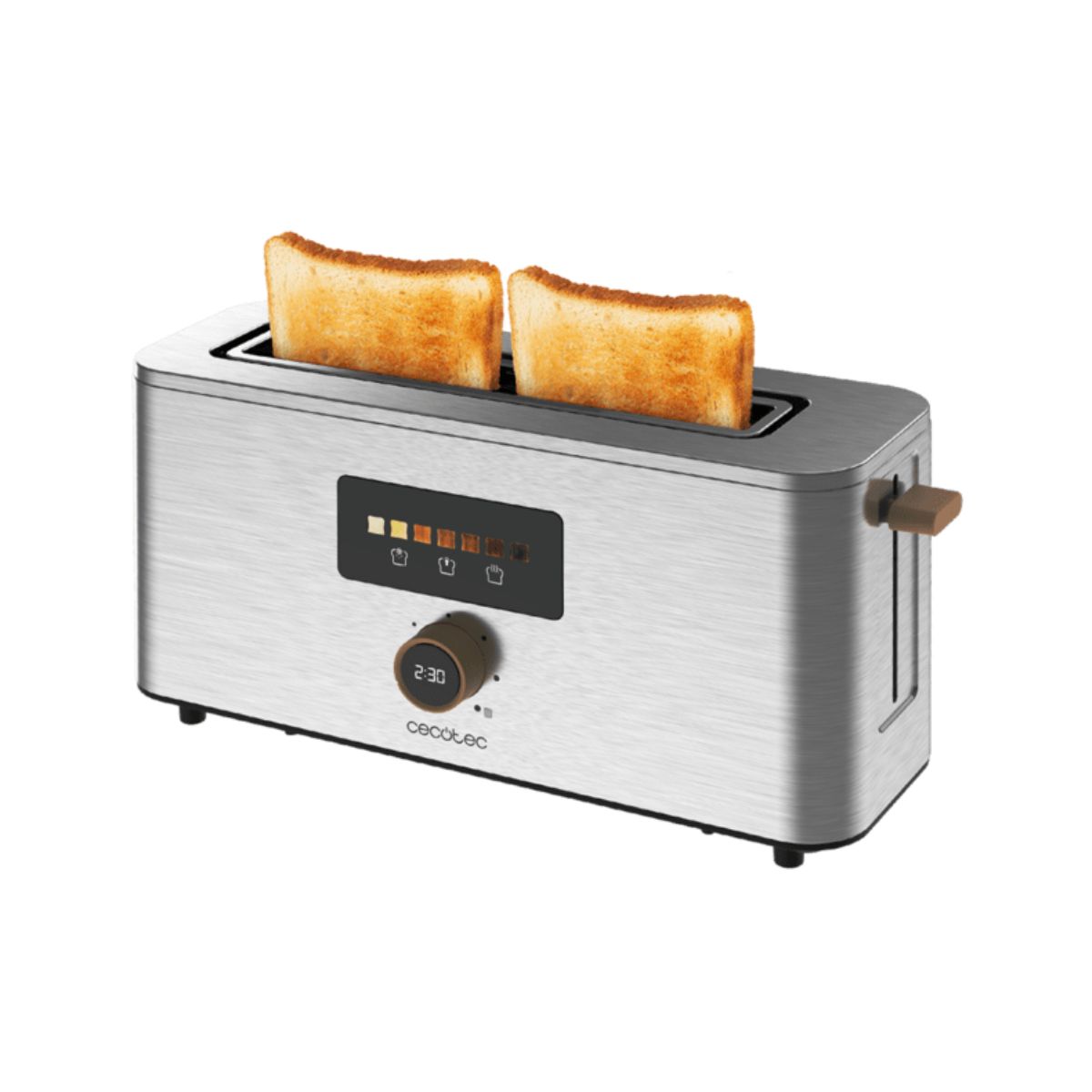Tostador-Cecotec-Touch-Toast-Extra-1000W-1-ranura-larga-acero-inox-animada