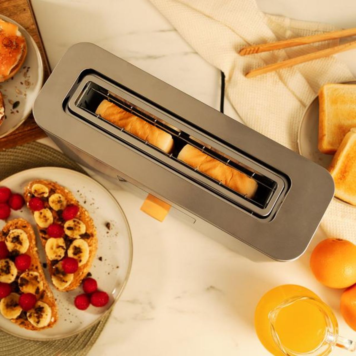 Tostador-Cecotec-Touch-Toast-Extra-1000W-1-ranura-larga-acero-inox-rebanadas