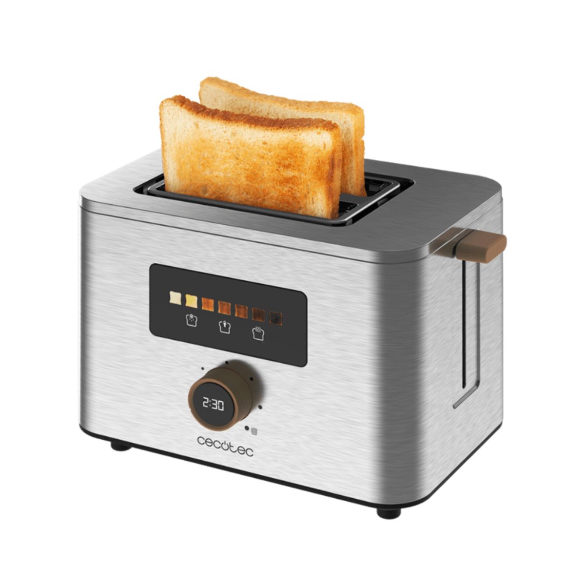Tostador-Cecotec-Touch-Toast-Double-950W-2-ranuras-cortas-acero-inox-rebanadas