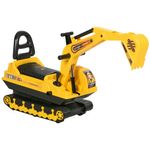 Excavadora infantil Homcom brazo móvil 18-48 meses amarillo 58,5x78x24 cm