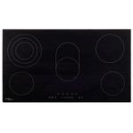 Placa vitrocerámica VidaXL 8500W 5 zonas negro 77 cm