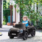 Coche eléctrico infantil Audi RS Q8 Homcom con mando a distancia negro 51x101x62 cm
