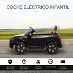Coche eléctrico infantil Audi RS Q8 Homcom con mando a distancia negro 51x101x62 cm