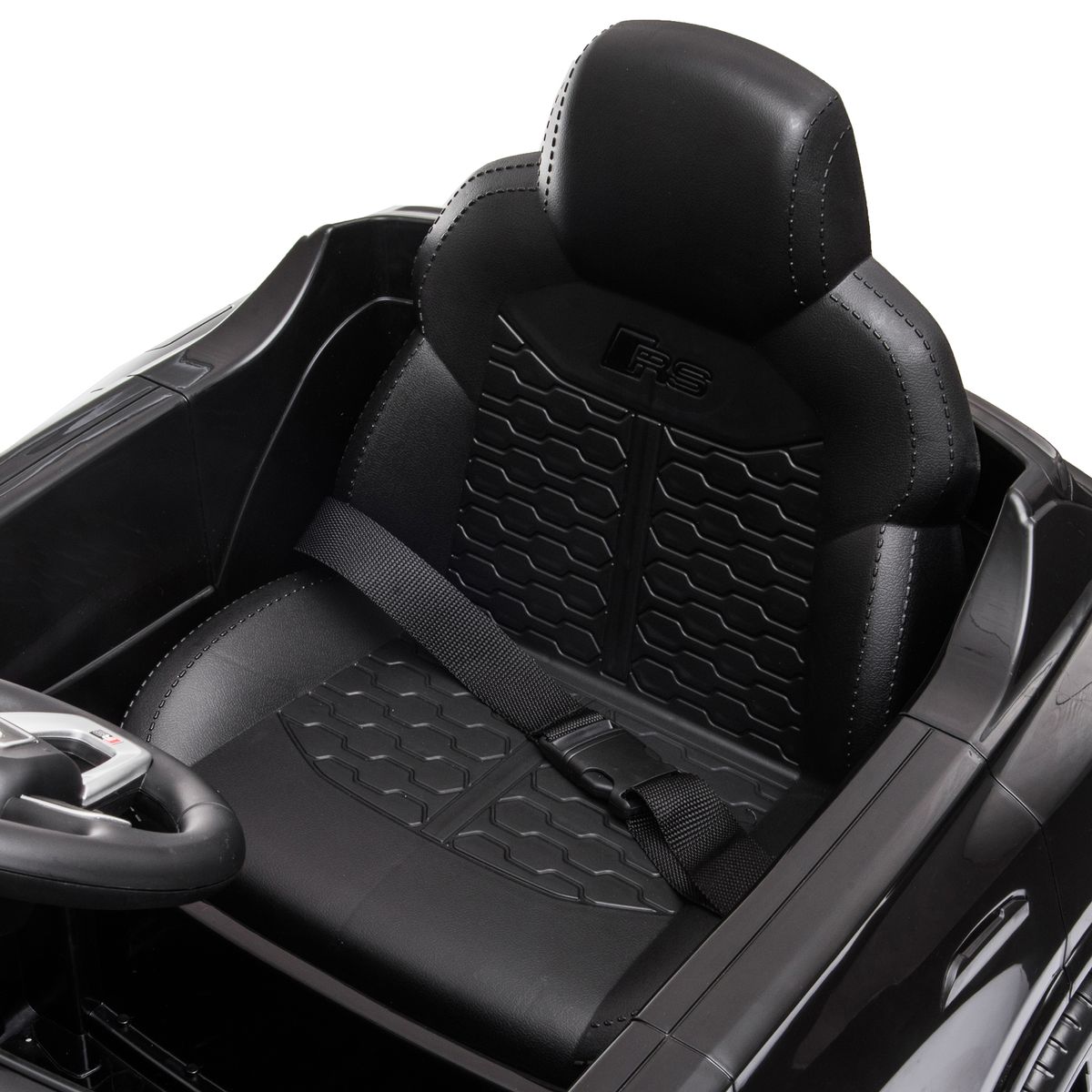 Coche eléctrico infantil Audi RS Q8 Homcom con mando a distancia negro 51x101x62 cm