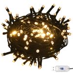 Set de decoración de Navidad 61 piezas 150 LEDs rosa/dorado