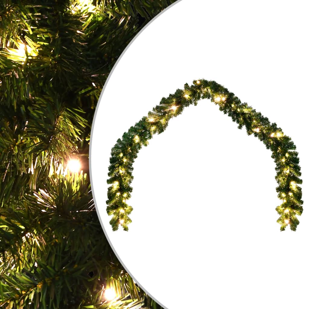 Guirnalda de Navidad 900 ramas 150 LEDs 8 efectos verde 10 m