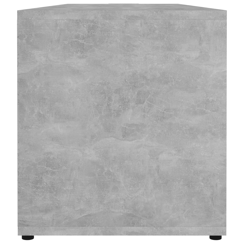 Mueble de TV Timbal 2 compartimentos + puerta abatible gris claro 37x120x34 cm perfil