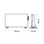 Panel-calefactor-Universal-Blue-Belle-Mare-7020W-2000W-3-modos-Wifi-20-m²-blanco-44x78x23-cm-medidas