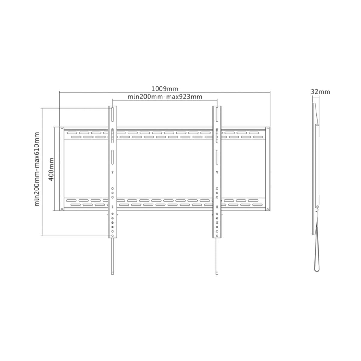 Soporte-de-TV-Asiens-WT100F-067-60’’-100’’-ultra-Slim-negro-medidas