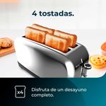 Tostador Cecotec Toastin' time 1500 1500W 2 ranuras inox