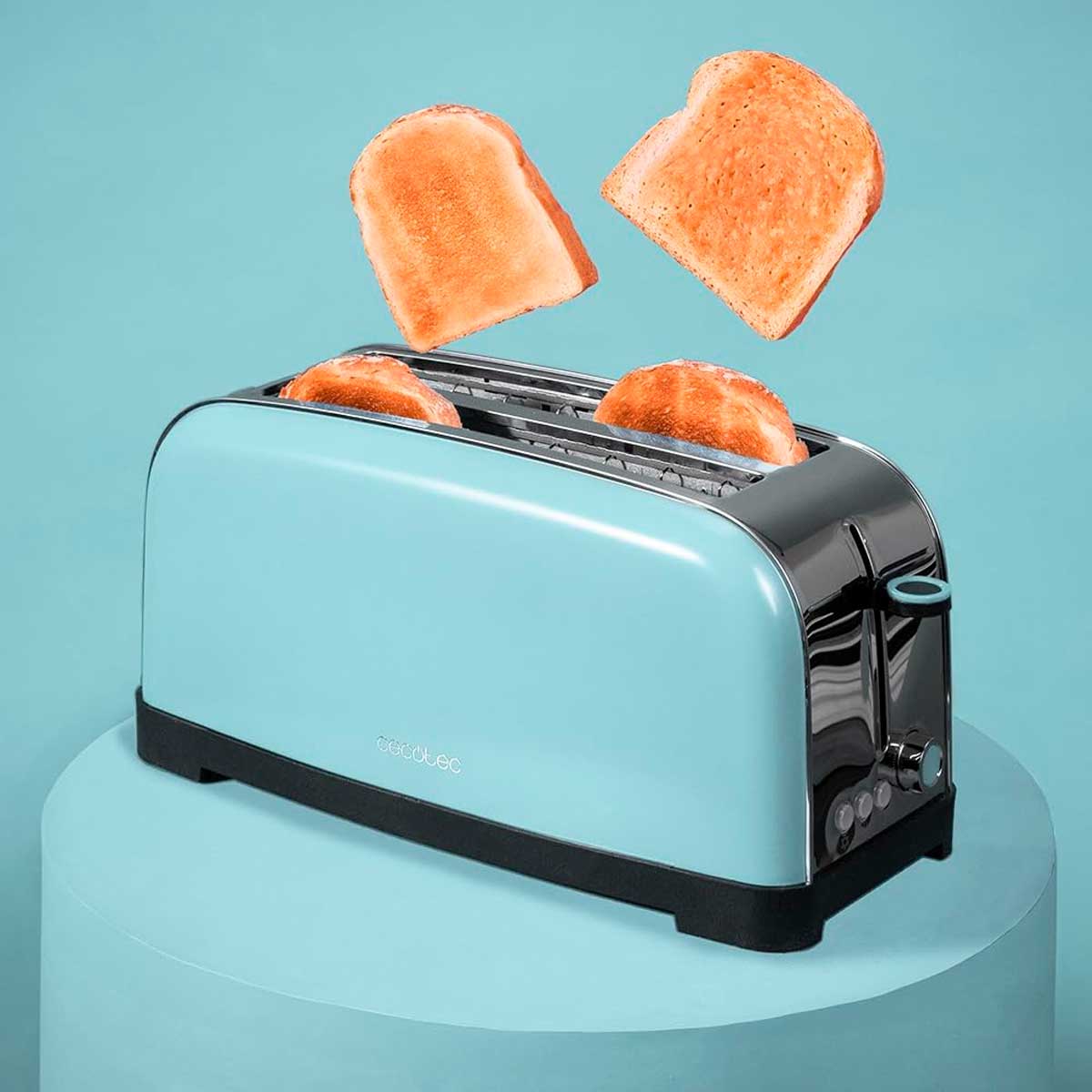 Tostador Cecotec Toastin' time 1500 1500W 2 ranuras azul