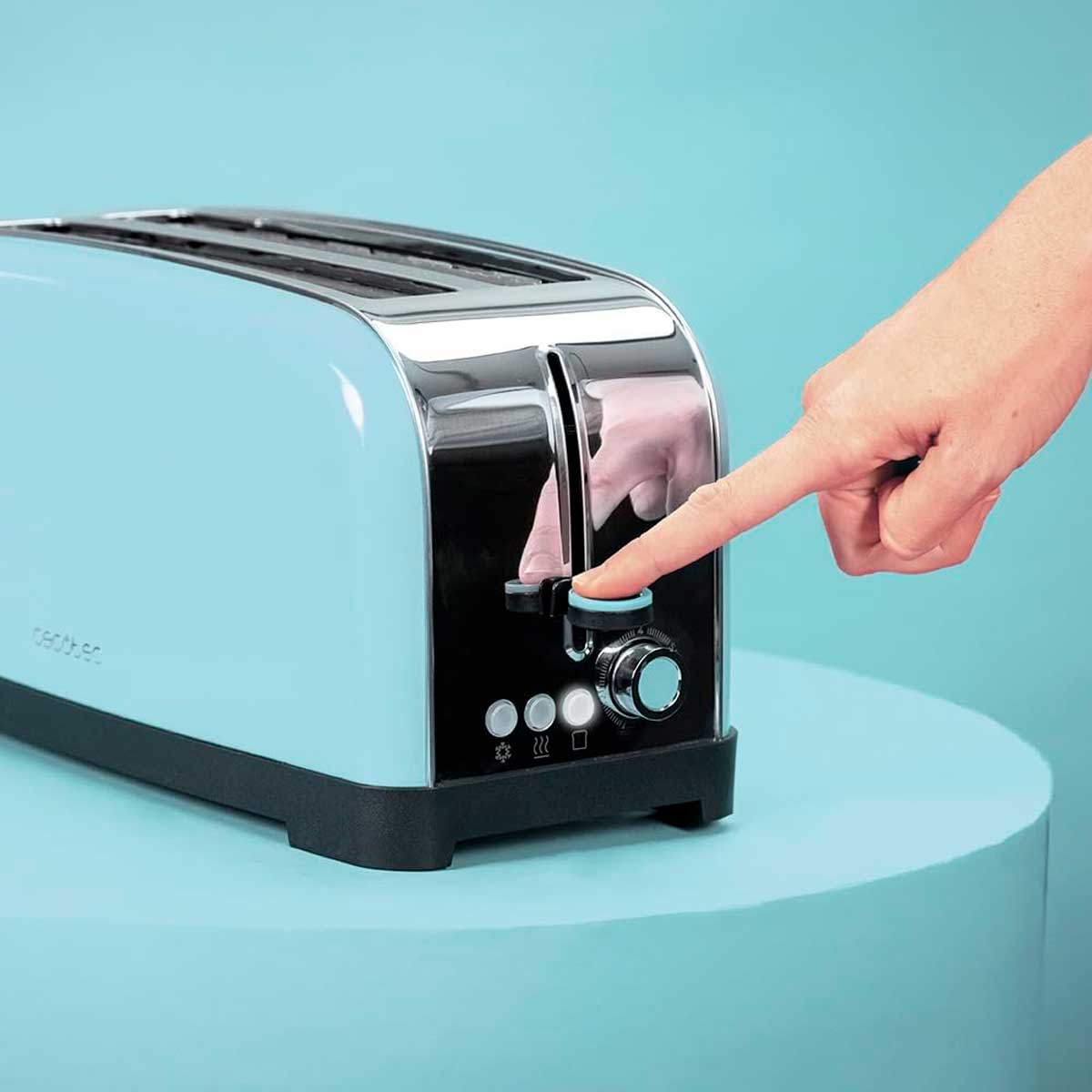 Tostador Cecotec Toastin' time 1500 1500W 2 ranuras azul