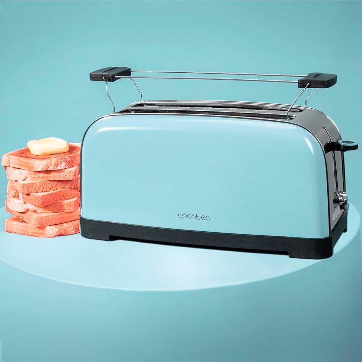 Tostador Cecotec Toastin' time 1500 1500W 2 ranuras azul