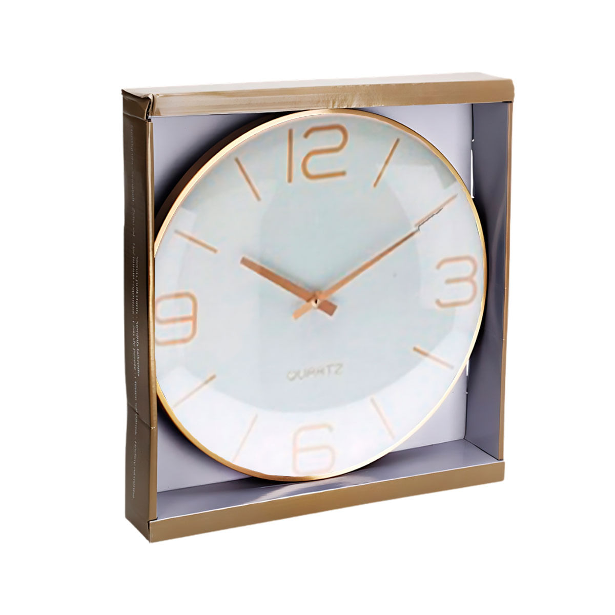 Reloj-de-pared-Alu-bulgy-marco-metalico-gris-30-cm