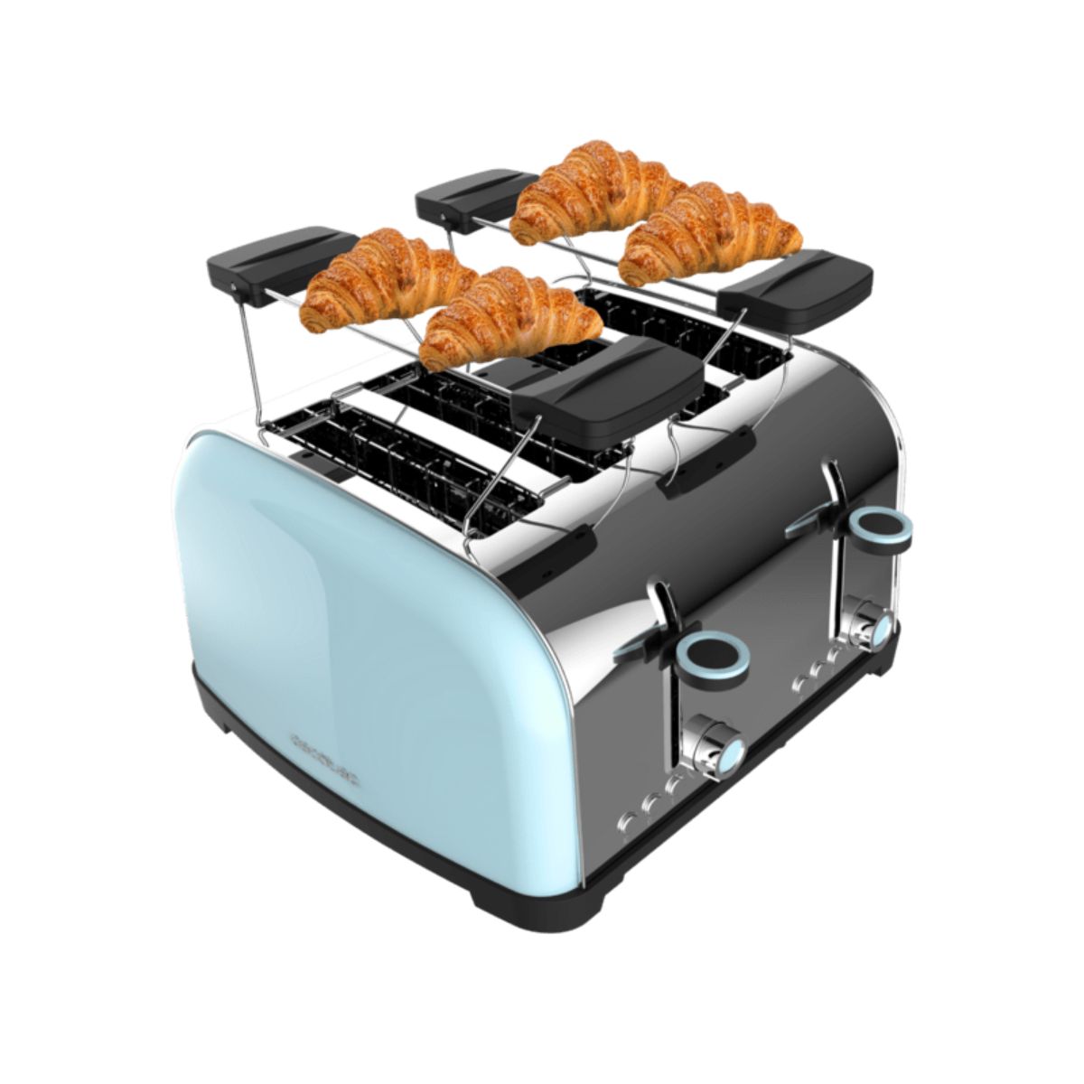 Tostador-Cecotec-Toastin-time-1700-Double-1700W-4-ranuras-cortas---soporte-azul-rejilla