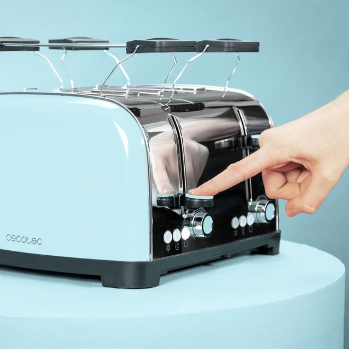 Tostador-Cecotec-Toastin-time-1700-Double-1700W-4-ranuras-cortas---soporte-azul-stop