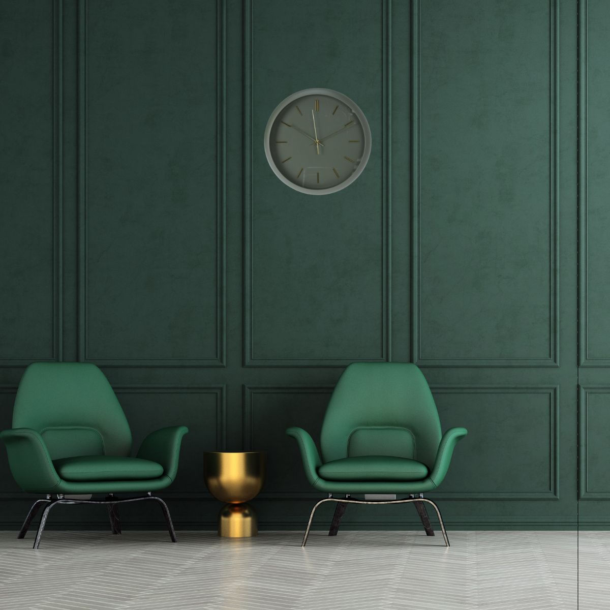 Reloj-de-pared-Sintra-diseño-redondo-verde-Ø30-cm-animada