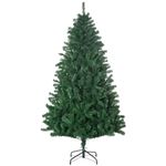 Árbol de Navidad Homcom 1000 ramas verde Ø102x180 cm fondo blanco