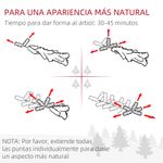 Árbol de Navidad Homcom 1000 ramas verde Ø102x180 cm instrucciones