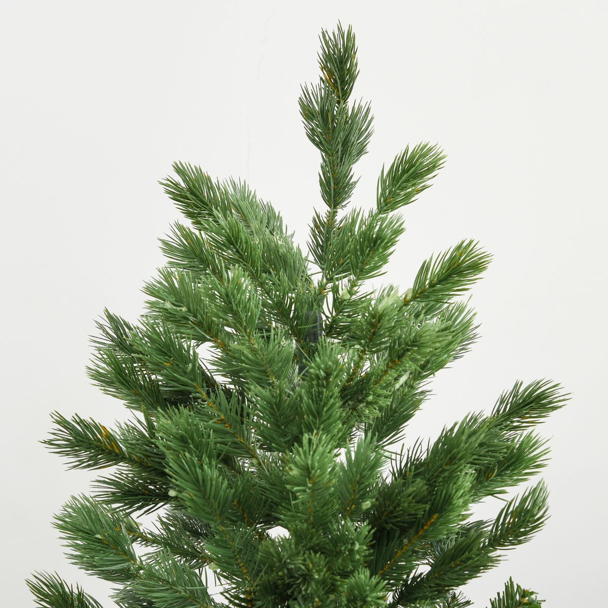 Árbol de Navidad Homcom 934 ramas con base plegable verde Ø105x210 cm copa