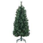 Árbol de Navidad Homcom 354 ramas verde Ø60x150 cm fondo blanco