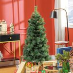 Árbol de Navidad Homcom 354 ramas verde Ø60x150 cm animada
