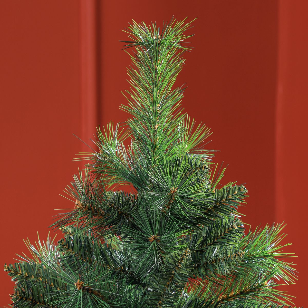Árbol de Navidad Homcom 354 ramas verde Ø60x150 cm detalle