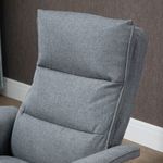 Sillón de masaje Yelo Homcom con reposapiés 8 zonas gris 99x78x93 cm