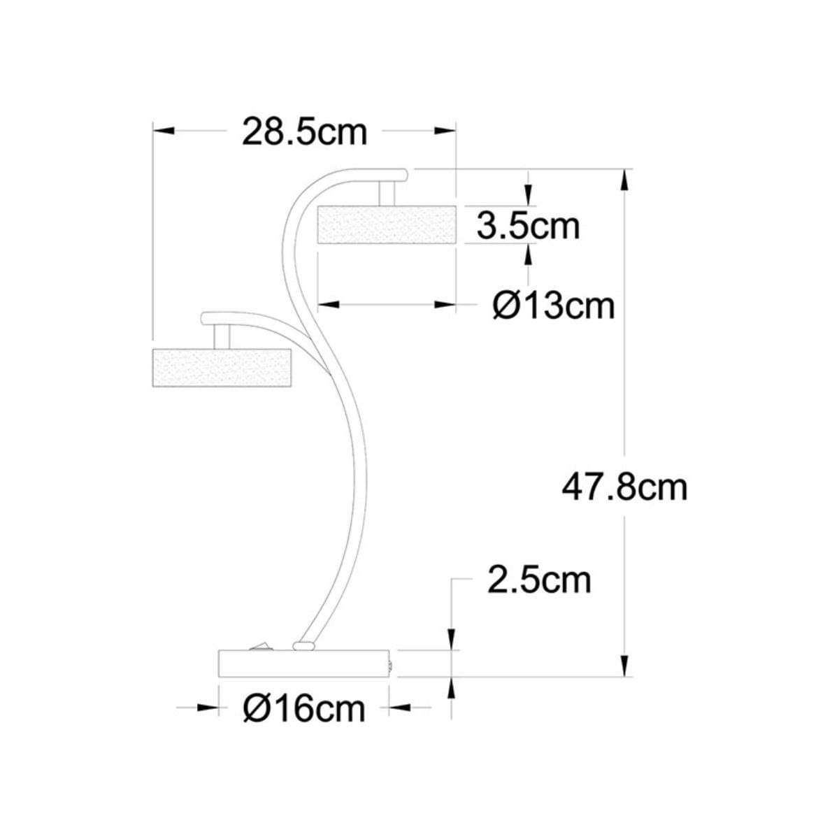 Lampara-de-sobremesa-Tokio-Lumit-24W-1920-lm-cromo-478x285-cm-medidas