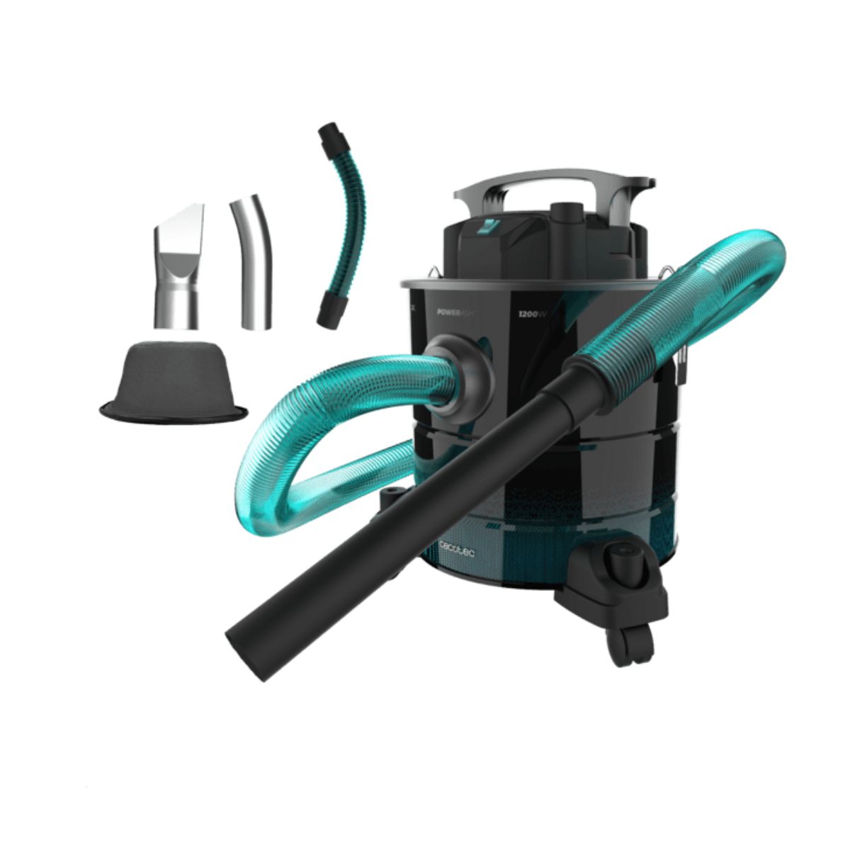 Aspirador de cenizas Cecotec Conga Ash 5000 Free 1200W 20L 18kPa acero inox acceosrios