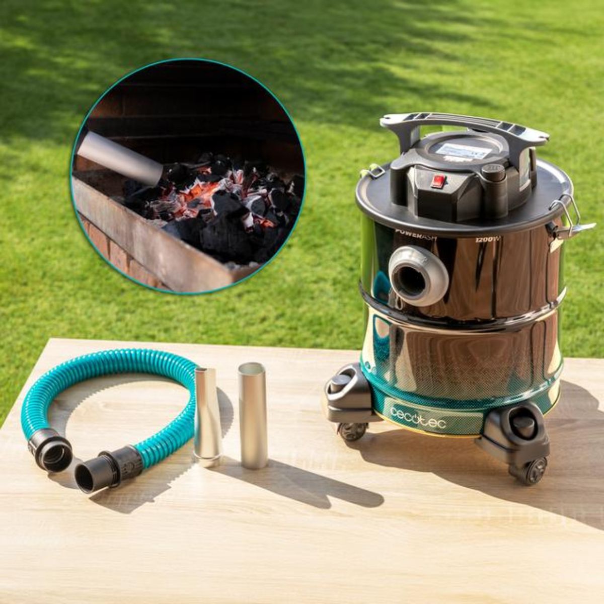 Aspirador de cenizas Cecotec Conga Ash 5000 Free 1200W 20L 18kPa acero inox