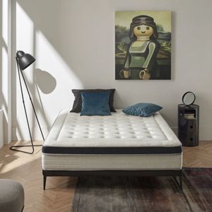 Colchón visco grafeno Elite Confort núcleo Bio Confort Plus blanco 28 cm