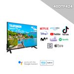 Televisor Smart TV Telefunken 40DTF424 Full HD 40’’ G negro aplicaciones