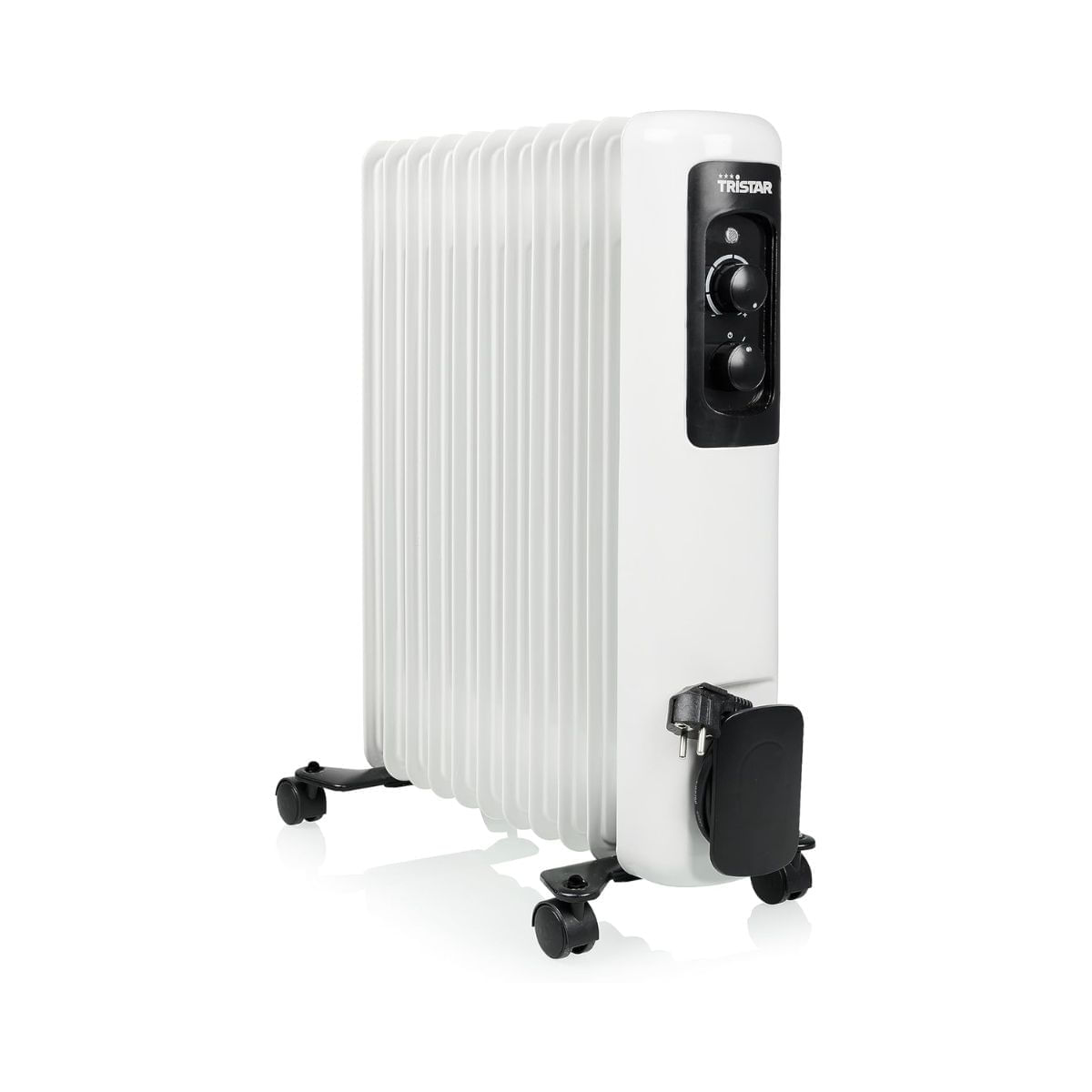 Radiador de aceite Tristar KA-5183 2500W 13 elementos con ruedas blanco 60x23x57 cm