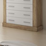 Cómoda Chellen 4 cajones cambria/blanco 90,8x91,5x39,6 cm detalle