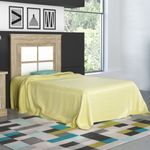 Cabecero Chellen con patas cambria/blanco 119,3x110x3,8 cm animada