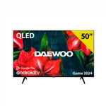 Televisor Smart TV Daewoo D50DM55UQPMS 50’’ 4K UHD QLED Android 11 E negro pulgadas