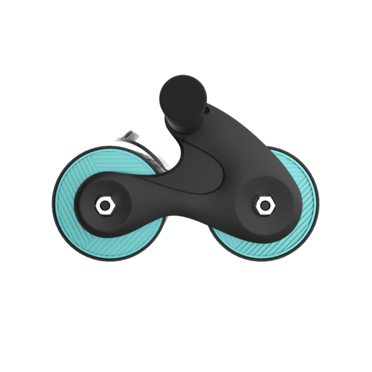 Rueda para abdominales Cecotec Drumfit AB Fit con esterilla acolchada azul/negro perfil