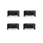 Pack de 4 luces solares para exterior recargables negro pack