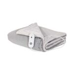 Manta eléctrica Orbegozo MAH1750 120W 3 temperaturas gris 170x100 cm fondo blanco