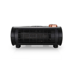 Calefactor de suelo Orbegozo FH5035 2500W 3 posiciones negro 13,5x26,5x27 cm frontal