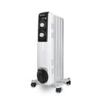 Radiador de aceite Orbegozo RF1000 1000W 5 elementos blanco 63x28x34 cm fondo blanco